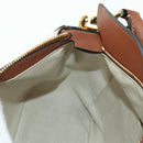 LOEWE Puzzle Bag Small Hammock Hand Bag Leather Brown Gold Auth 177978SM-24