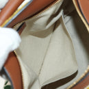 LOEWE Puzzle Bag Small Hammock Hand Bag Leather Brown Gold Auth 177978SM-26