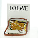 LOEWE Puzzle Bag Small Hammock Hand Bag Leather Brown Gold Auth 177978SM-12