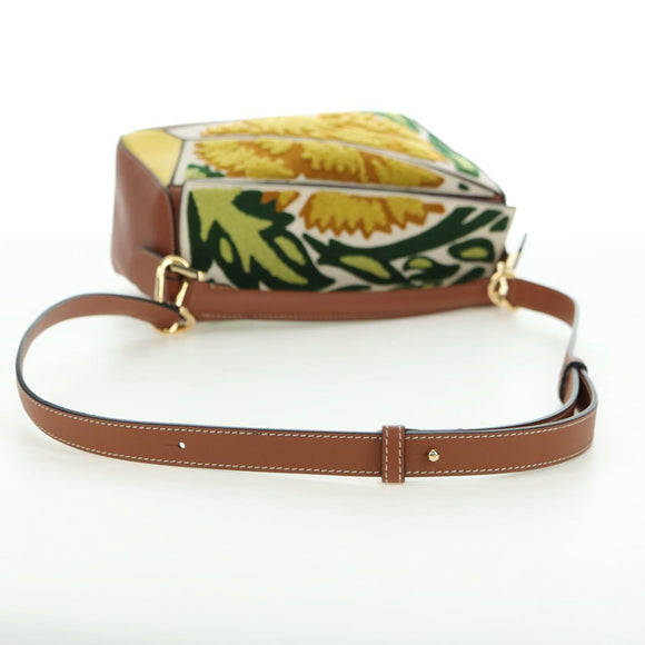 LOEWE Puzzle Bag Small Hammock Hand Bag Leather Brown Gold Auth 177978SM