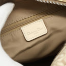 Christian Dior Trotter Canvas Shoulder Bag PVC Beige Silver Auth 177979A-19