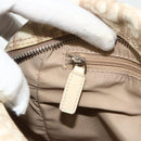 Christian Dior Trotter Canvas Shoulder Bag PVC Beige Silver Auth 177979A-22