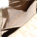 Christian Dior Trotter Canvas Shoulder Bag PVC Beige Silver Auth 177979A-23