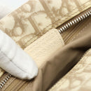 Christian Dior Trotter Canvas Shoulder Bag PVC Beige Silver Auth 177979A-12