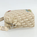 Christian Dior Trotter Canvas Shoulder Bag PVC Beige Silver Auth 177979A-3