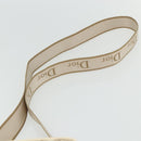 Christian Dior Trotter Canvas Shoulder Bag PVC Beige Silver Auth 177979A-8