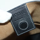 LOEWE Shoulder Bag Leather 2way White Gold Auth 177982SM-20