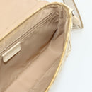 Christian Dior Trotter Canvas Shoulder Bag PVC Beige Silver Auth 177983A-17