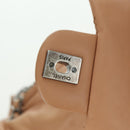 CHANEL Matelasse Chain Backpack Lamb Skin Beige Silver CC Auth 177984SAV-18