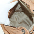 CHANEL Matelasse Chain Backpack Lamb Skin Beige Silver CC Auth 177984SAV-22