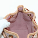 LOUIS VUITTON monogram laminated Jacquard Nano Noe Bag Pink M82427 Auth 177989SM-18