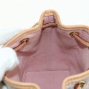 LOUIS VUITTON monogram laminated Jacquard Nano Noe Bag Pink M82427 Auth 177989SM-19
