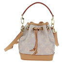 LOUIS VUITTON monogram laminated Jacquard Nano Noe Bag Pink M82427 Auth 177989SM-2