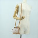 LOUIS VUITTON monogram laminated Jacquard Nano Noe Bag Pink M82427 Auth 177989SM-20