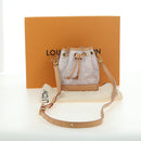 LOUIS VUITTON monogram laminated Jacquard Nano Noe Bag Pink M82427 Auth 177989SM-21