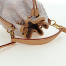 LOUIS VUITTON monogram laminated Jacquard Nano Noe Bag Pink M82427 Auth 177989SM-6