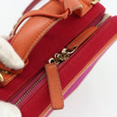 CHANEL CC Filigree Chain Vanity Shoulder Bag Cotton Pink Gold CC Auth 177990-10