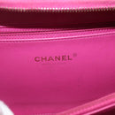 CHANEL CC Filigree Chain Vanity Shoulder Bag Cotton Pink Gold CC Auth 177990-19