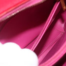 CHANEL CC Filigree Chain Vanity Shoulder Bag Cotton Pink Gold CC Auth 177990-23
