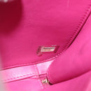 CHANEL CC Filigree Chain Vanity Shoulder Bag Cotton Pink Gold CC Auth 177990-12