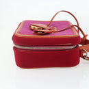CHANEL CC Filigree Chain Vanity Shoulder Bag Cotton Pink Gold CC Auth 177990-4