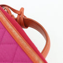 CHANEL CC Filigree Chain Vanity Shoulder Bag Cotton Pink Gold CC Auth 177990-14