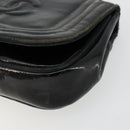 CHANEL COCO Mark Chain Shoulder Bag Patent leather Black Gold CC Auth 177993-10