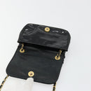 CHANEL COCO Mark Chain Shoulder Bag Patent leather Black Gold CC Auth 177993-14