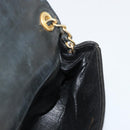 CHANEL COCO Mark Chain Shoulder Bag Patent leather Black Gold CC Auth 177993-18