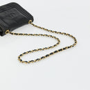 CHANEL COCO Mark Chain Shoulder Bag Patent leather Black Gold CC Auth 177993-7