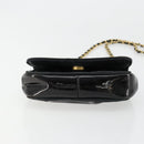 CHANEL COCO Mark Chain Shoulder Bag Patent leather Black Gold CC Auth 177993-9
