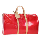 LOUIS VUITTON Monogram Vernis Mercer Boston Bag Fusha Pink LV Auth 177997SAV-1