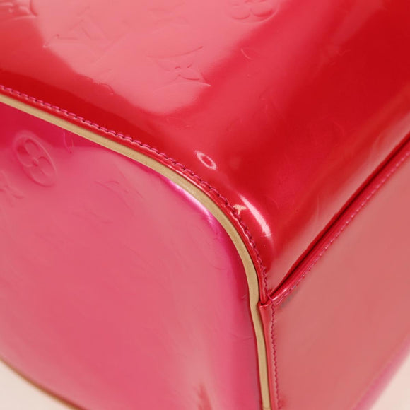 LOUIS VUITTON Monogram Vernis Mercer Boston Bag Fusha Pink LV Auth 177997SAV