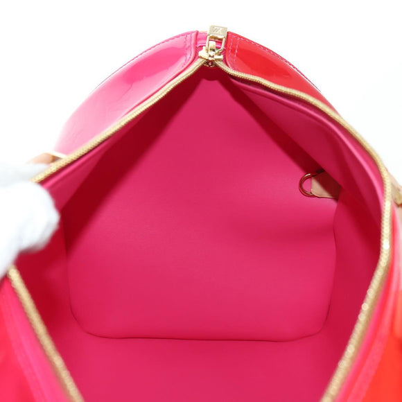 LOUIS VUITTON Monogram Vernis Mercer Boston Bag Fusha Pink LV Auth 177997SAV