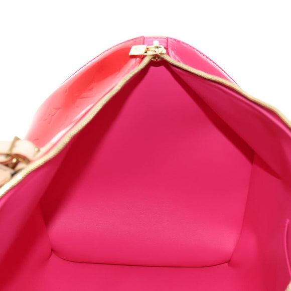 LOUIS VUITTON Monogram Vernis Mercer Boston Bag Fusha Pink LV Auth 177997SAV
