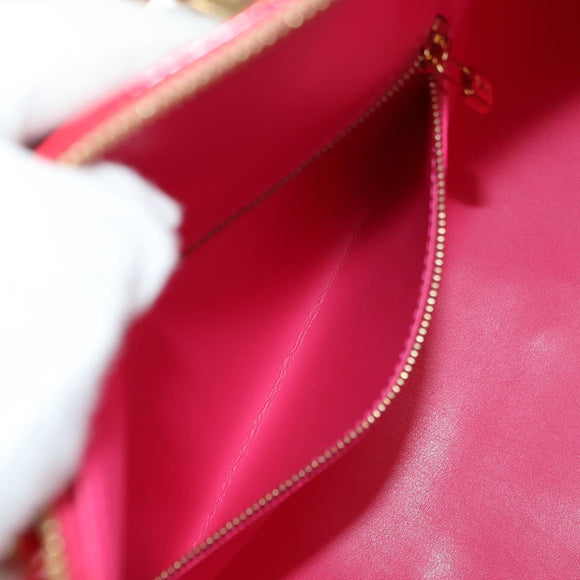 LOUIS VUITTON Monogram Vernis Mercer Boston Bag Fusha Pink LV Auth 177997SAV