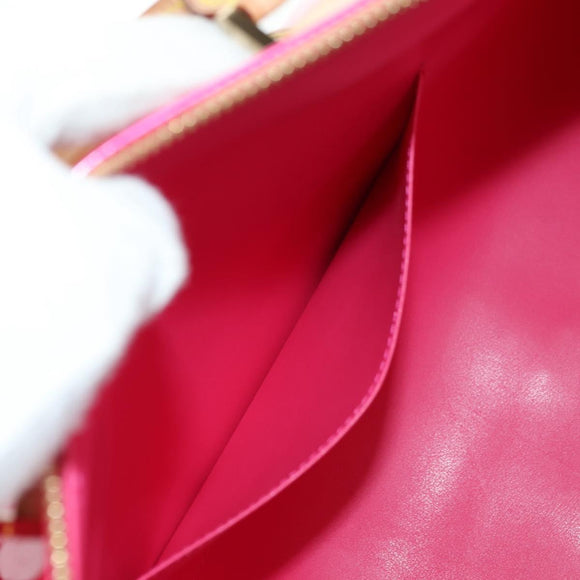 LOUIS VUITTON Monogram Vernis Mercer Boston Bag Fusha Pink LV Auth 177997SAV