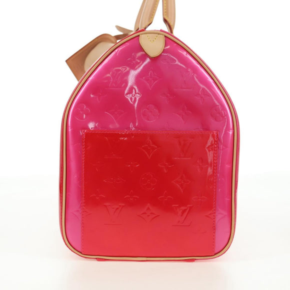 LOUIS VUITTON Monogram Vernis Mercer Boston Bag Fusha Pink LV Auth 177997SAV