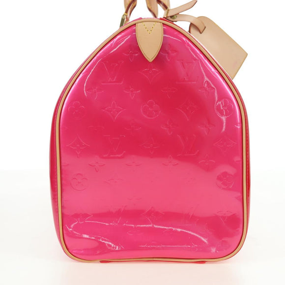 LOUIS VUITTON Monogram Vernis Mercer Boston Bag Fusha Pink LV Auth 177997SAV