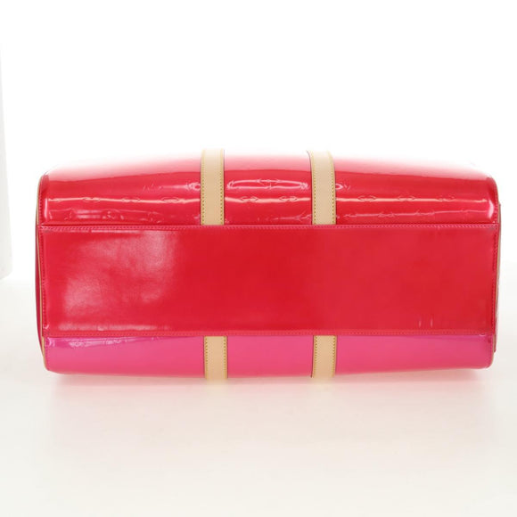 LOUIS VUITTON Monogram Vernis Mercer Boston Bag Fusha Pink LV Auth 177997SAV