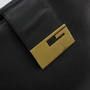 GUCCI Hand Bag Leather Black Gold 002 0347 200110 Auth 178003A-14