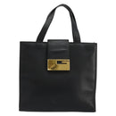 GUCCI Hand Bag Leather Black Gold 002 0347 200110 Auth 178003A-2