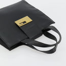 GUCCI Hand Bag Leather Black Gold 002 0347 200110 Auth 178003A-6