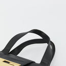 GUCCI Hand Bag Leather Black Gold 002 0347 200110 Auth 178003A-8