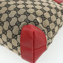 GUCCI GG Canvas Tote Bag Navy Silver 019 0402 3754 Auth 178006-15