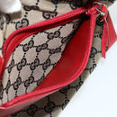 GUCCI GG Canvas Tote Bag Navy Silver 019 0402 3754 Auth 178006-22