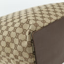 GUCCI GG Canvas Tote Bag Beige Silver 31242 Auth 178007-13