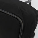 CELINE Circle Hand Bag Nylon Black Gold Auth 178010-10