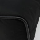 CELINE Circle Hand Bag Nylon Black Gold Auth 178011A-9