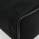 CELINE Circle Hand Bag Nylon Black Gold Auth 178011A-16